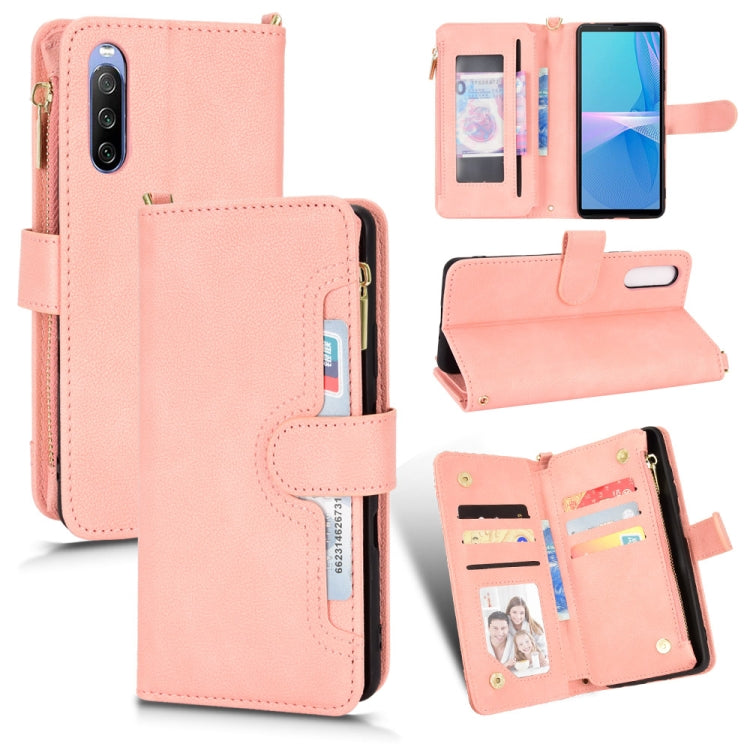 Custodia per telefono in pelle con cerniera texture Litchi, For Sony Xperia 5 III, For Sony Xperia 10 III, For OnePlus 10 Pro 5G, For OnePlus Nord 2 5G