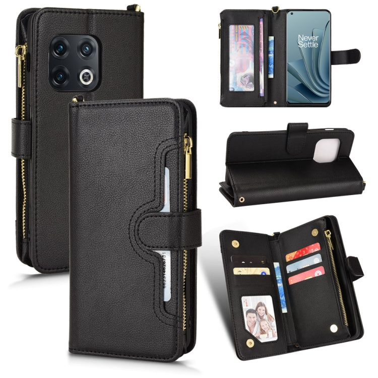 Custodia per telefono in pelle con cerniera texture Litchi, For Sony Xperia 5 III, For Sony Xperia 10 III, For OnePlus 10 Pro 5G, For OnePlus Nord 2 5G
