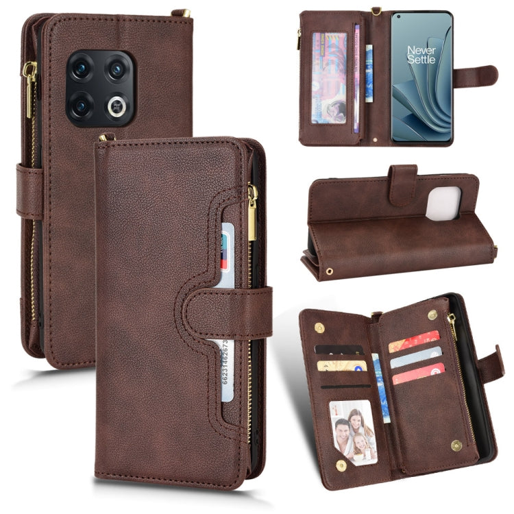 Custodia per telefono in pelle con cerniera texture Litchi, For Sony Xperia 5 III, For Sony Xperia 10 III, For OnePlus 10 Pro 5G, For OnePlus Nord 2 5G