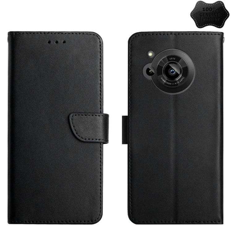 Custodia per telefono flip orizzontale in vera pelle a prova di impronte digitali, For Samsung Galaxy M53, For Sharp Aquos R7, For Xiaomi Poco F4 GT