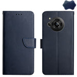 Custodia per telefono flip orizzontale in vera pelle a prova di impronte digitali, For Samsung Galaxy M53, For Sharp Aquos R7, For Xiaomi Poco F4 GT