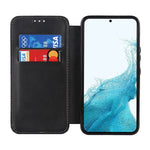 Custodia per telefono in pelle con ventosa magnetica Knight, For Samsung Galaxy S22 5G, For Samsung Galaxy S22+ 5G, For Samsung Galaxy S22 Ultra 5G, For Samsung Galaxy S21 5G