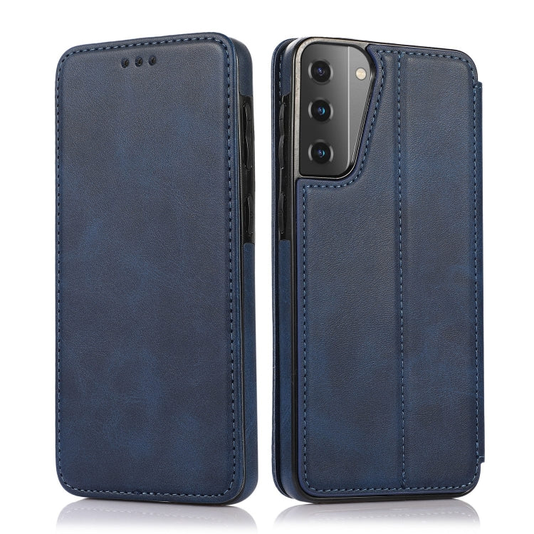 Custodia per telefono in pelle con ventosa magnetica Knight, For Samsung Galaxy S22 5G, For Samsung Galaxy S22+ 5G, For Samsung Galaxy S22 Ultra 5G, For Samsung Galaxy S21 5G