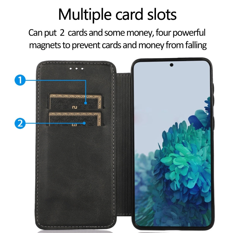 Custodia per telefono in pelle con ventosa magnetica Knight, For Samsung Galaxy S21+ 5G, For Samsung Galaxy S21 Ultra 5G, For Samsung Galaxy S20, For Samsung Galaxy S20+