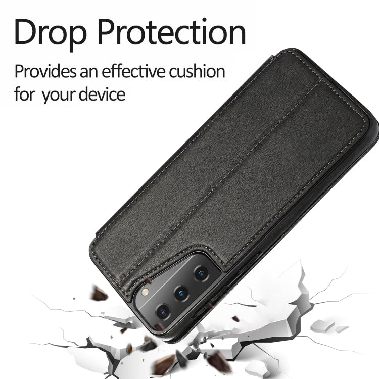 Custodia per telefono in pelle con ventosa magnetica Knight, For Samsung Galaxy S21+ 5G, For Samsung Galaxy S21 Ultra 5G, For Samsung Galaxy S20, For Samsung Galaxy S20+