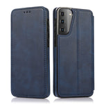 Custodia per telefono in pelle con ventosa magnetica Knight, For Samsung Galaxy S21+ 5G, For Samsung Galaxy S21 Ultra 5G, For Samsung Galaxy S20, For Samsung Galaxy S20+