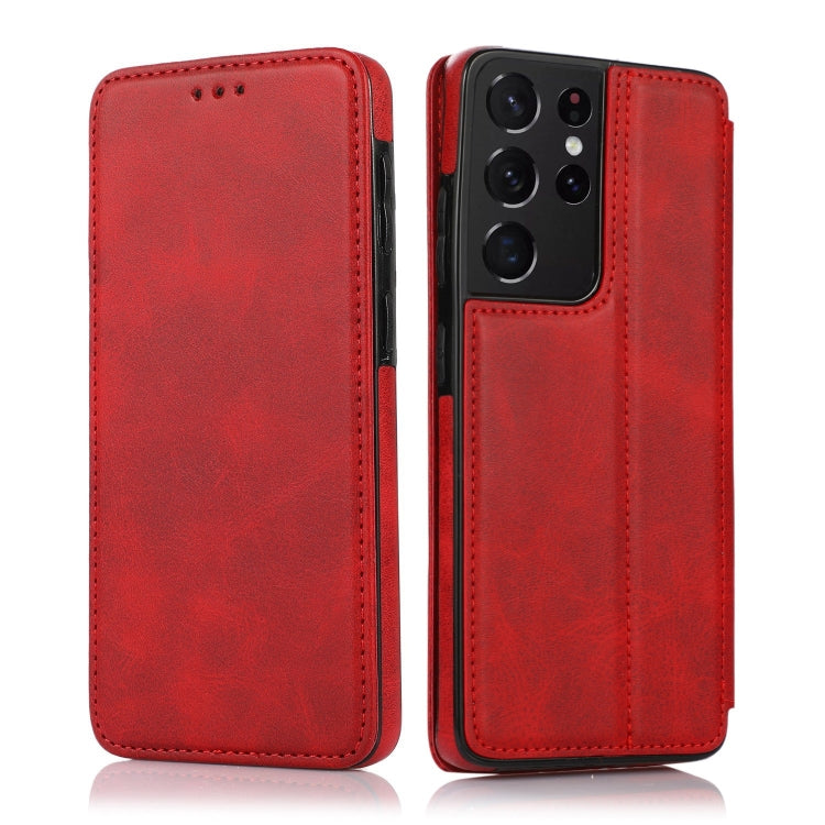 Custodia per telefono in pelle con ventosa magnetica Knight, For Samsung Galaxy S21+ 5G, For Samsung Galaxy S21 Ultra 5G, For Samsung Galaxy S20, For Samsung Galaxy S20+