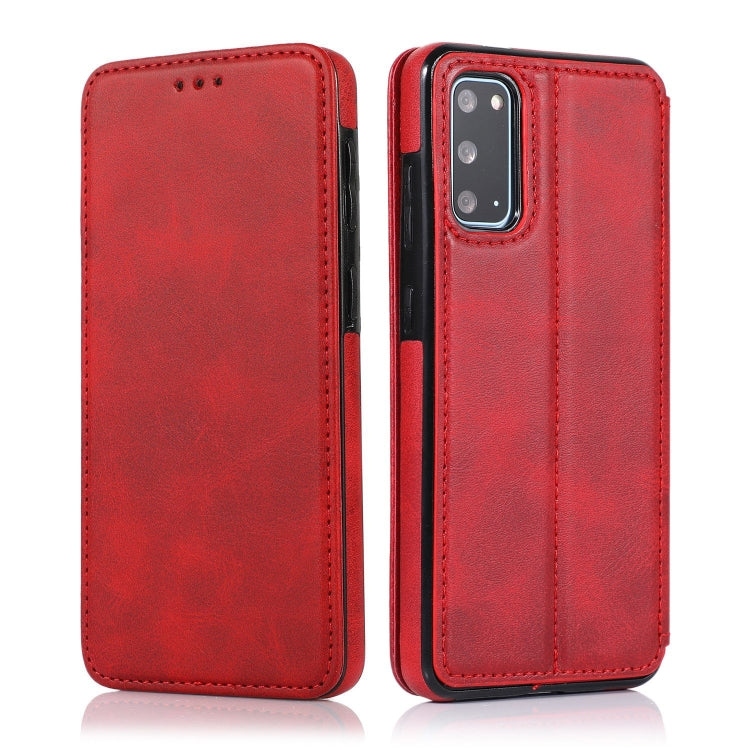 Custodia per telefono in pelle con ventosa magnetica Knight, For Samsung Galaxy S21+ 5G, For Samsung Galaxy S21 Ultra 5G, For Samsung Galaxy S20, For Samsung Galaxy S20+