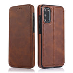 Custodia per telefono in pelle con ventosa magnetica Knight, For Samsung Galaxy S21+ 5G, For Samsung Galaxy S21 Ultra 5G, For Samsung Galaxy S20, For Samsung Galaxy S20+
