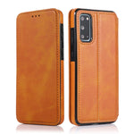 Custodia per telefono in pelle con ventosa magnetica Knight, For Samsung Galaxy S21+ 5G, For Samsung Galaxy S21 Ultra 5G, For Samsung Galaxy S20, For Samsung Galaxy S20+
