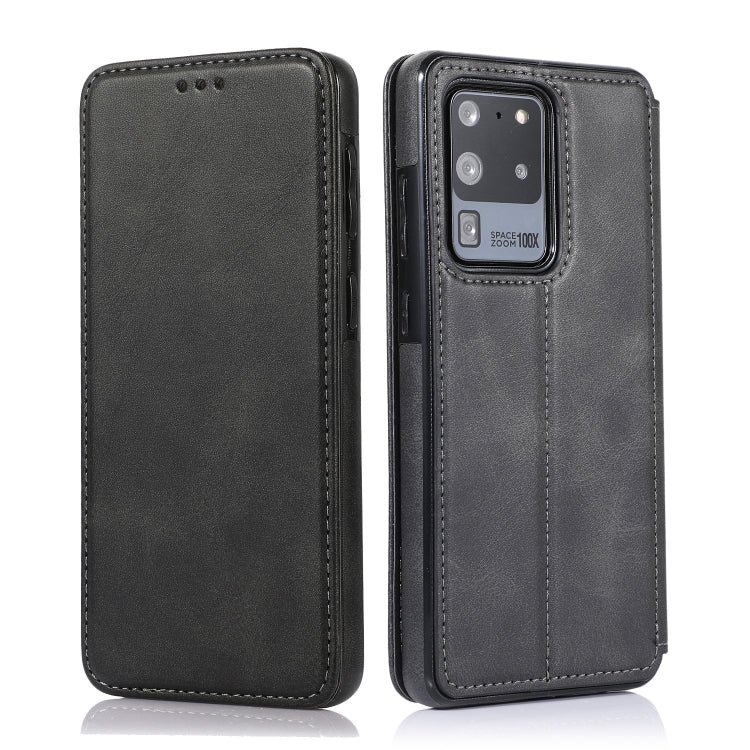Custodia per telefono in pelle con ventosa magnetica Knight, For Samsung Galaxy S20 Ultra, For Samsung Galaxy S10, For Samsung Galaxy S10+, For Samsung Galaxy S10e