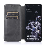 Custodia per telefono in pelle con ventosa magnetica Knight, For Samsung Galaxy S20 Ultra, For Samsung Galaxy S10, For Samsung Galaxy S10+, For Samsung Galaxy S10e