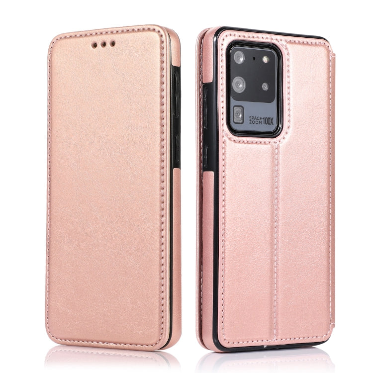 Custodia per telefono in pelle con ventosa magnetica Knight, For Samsung Galaxy S20 Ultra, For Samsung Galaxy S10, For Samsung Galaxy S10+, For Samsung Galaxy S10e