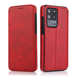 Custodia per telefono in pelle con ventosa magnetica Knight, For Samsung Galaxy S20 Ultra, For Samsung Galaxy S10, For Samsung Galaxy S10+, For Samsung Galaxy S10e