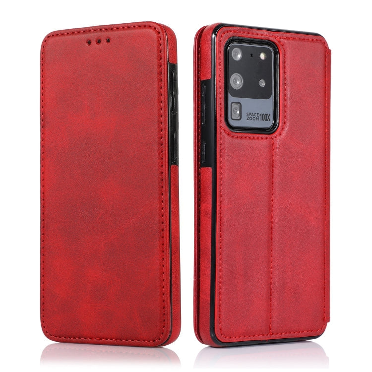 Custodia per telefono in pelle con ventosa magnetica Knight, For Samsung Galaxy S20 Ultra, For Samsung Galaxy S10, For Samsung Galaxy S10+, For Samsung Galaxy S10e