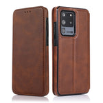 Custodia per telefono in pelle con ventosa magnetica Knight, For Samsung Galaxy S20 Ultra, For Samsung Galaxy S10, For Samsung Galaxy S10+, For Samsung Galaxy S10e