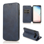 Custodia per telefono in pelle con ventosa magnetica Knight, For Samsung Galaxy S20 Ultra, For Samsung Galaxy S10, For Samsung Galaxy S10+, For Samsung Galaxy S10e
