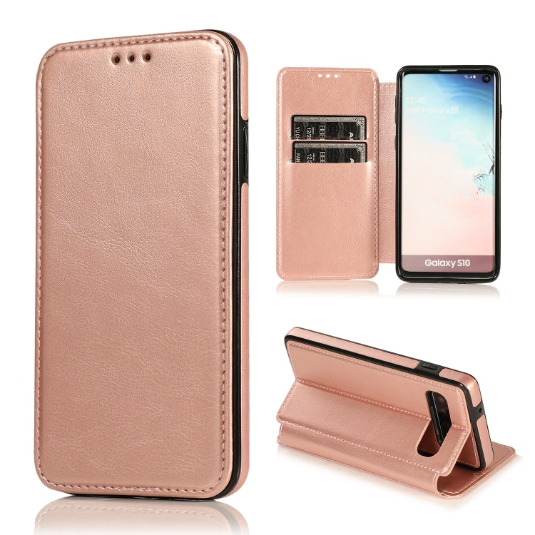 Custodia per telefono in pelle con ventosa magnetica Knight, For Samsung Galaxy S20 Ultra, For Samsung Galaxy S10, For Samsung Galaxy S10+, For Samsung Galaxy S10e