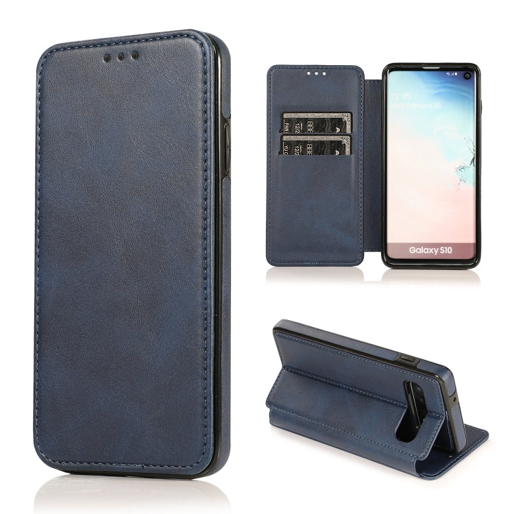 Custodia per telefono in pelle con ventosa magnetica Knight, For Samsung Galaxy S20 Ultra, For Samsung Galaxy S10, For Samsung Galaxy S10+, For Samsung Galaxy S10e