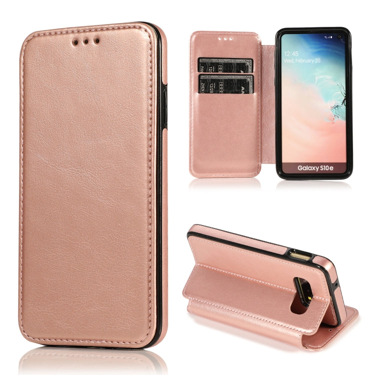 Custodia per telefono in pelle con ventosa magnetica Knight, For Samsung Galaxy S20 Ultra, For Samsung Galaxy S10, For Samsung Galaxy S10+, For Samsung Galaxy S10e