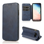 Custodia per telefono in pelle con ventosa magnetica Knight, For Samsung Galaxy S20 Ultra, For Samsung Galaxy S10, For Samsung Galaxy S10+, For Samsung Galaxy S10e