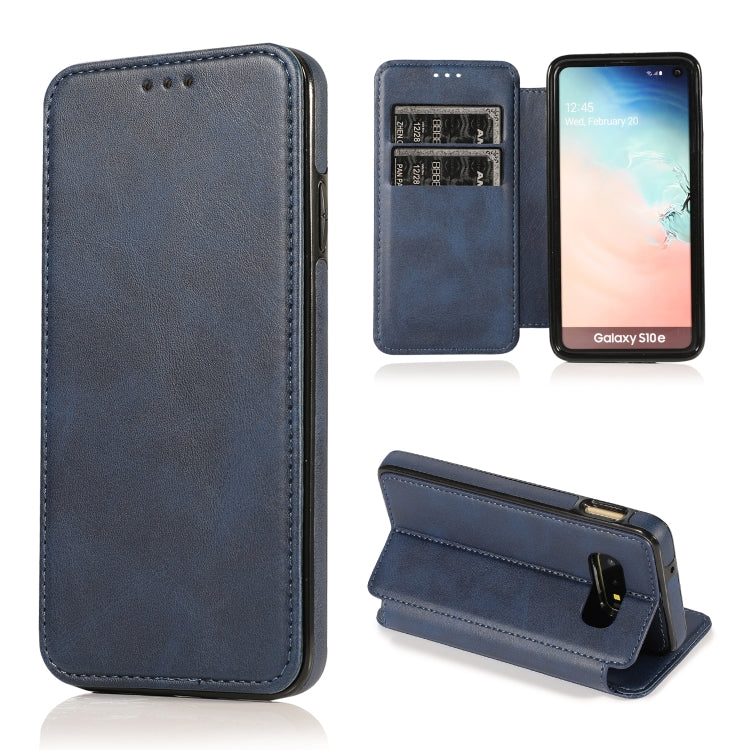 Custodia per telefono in pelle con ventosa magnetica Knight, For Samsung Galaxy S20 Ultra, For Samsung Galaxy S10, For Samsung Galaxy S10+, For Samsung Galaxy S10e