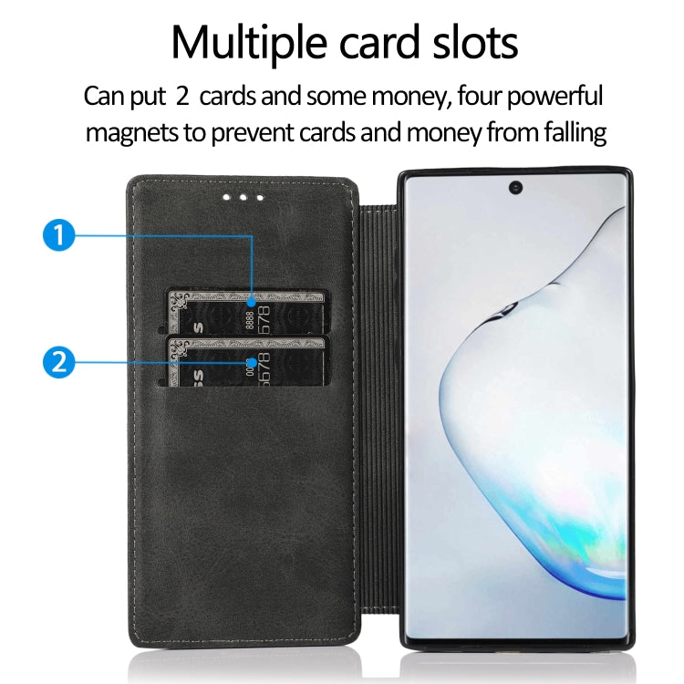 Custodia per telefono in pelle con ventosa magnetica Knight, For Samsung Galaxy Note10, For Samsung Galaxy Note10+