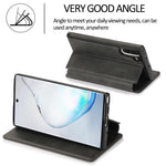 Custodia per telefono in pelle con ventosa magnetica Knight, For Samsung Galaxy Note10, For Samsung Galaxy Note10+