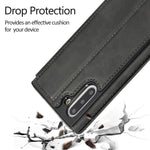 Custodia per telefono in pelle con ventosa magnetica Knight, For Samsung Galaxy Note10, For Samsung Galaxy Note10+