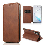 Custodia per telefono in pelle con ventosa magnetica Knight, For Samsung Galaxy Note10, For Samsung Galaxy Note10+