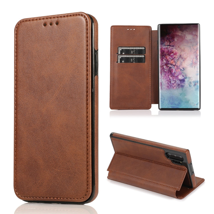 Custodia per telefono in pelle con ventosa magnetica Knight, For Samsung Galaxy Note10, For Samsung Galaxy Note10+