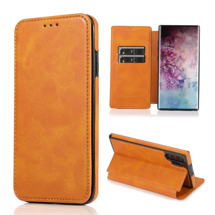 Custodia per telefono in pelle con ventosa magnetica Knight, For Samsung Galaxy Note10, For Samsung Galaxy Note10+