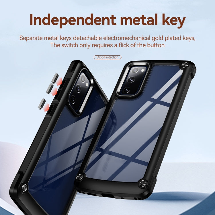 Custodia per telefono con protezione dell'obiettivo in TPU + PC, For Samsung Galaxy S20 FE 5G, For Samsung Galaxy S21 5G, For Samsung Galaxy S21+ 5G, For Samsung Galaxy S21 Ultra 5G, For Samsung Galaxy S22 5G, For Samsung Galaxy S22+ 5G