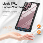 Custodia per telefono con protezione dell'obiettivo in TPU + PC, For Samsung Galaxy S22 Ultra 5G