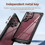 Custodia per telefono con protezione dell'obiettivo in TPU + PC, For Samsung Galaxy S22 Ultra 5G