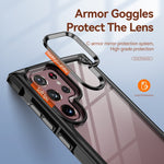 Custodia per telefono con protezione dell'obiettivo in TPU + PC, For Samsung Galaxy S22 Ultra 5G
