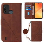Custodia per cellulare in pelle con flip in rilievo 3D a tracolla, For Itel P37/Vision 2S/P651L, For Motorola Moto G 5G 2022, For Nokia G21/G11, For Motorola Moto G Stylus 4G 2022
