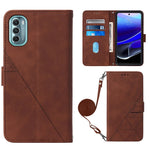 Custodia per cellulare in pelle con flip in rilievo 3D a tracolla, For Itel P37/Vision 2S/P651L, For Motorola Moto G 5G 2022, For Nokia G21/G11, For Motorola Moto G Stylus 4G 2022