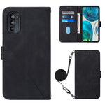Custodia per cellulare in pelle con flip in rilievo 3D a tracolla, For OnePlus Nord CE 2 5G, For OPPO A57 5G 2022, For Motorola Moto G52, For OPPO Realme C31 4G