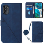 Custodia per cellulare in pelle con flip in rilievo 3D a tracolla, For OnePlus Nord CE 2 5G, For OPPO A57 5G 2022, For Motorola Moto G52, For OPPO Realme C31 4G