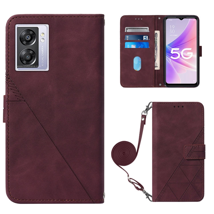 Custodia per cellulare in pelle con flip in rilievo 3D a tracolla, For OnePlus Nord CE 2 5G, For OPPO A57 5G 2022, For Motorola Moto G52, For OPPO Realme C31 4G