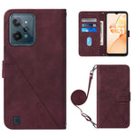 Custodia per cellulare in pelle con flip in rilievo 3D a tracolla, For OnePlus Nord CE 2 5G, For OPPO A57 5G 2022, For Motorola Moto G52, For OPPO Realme C31 4G