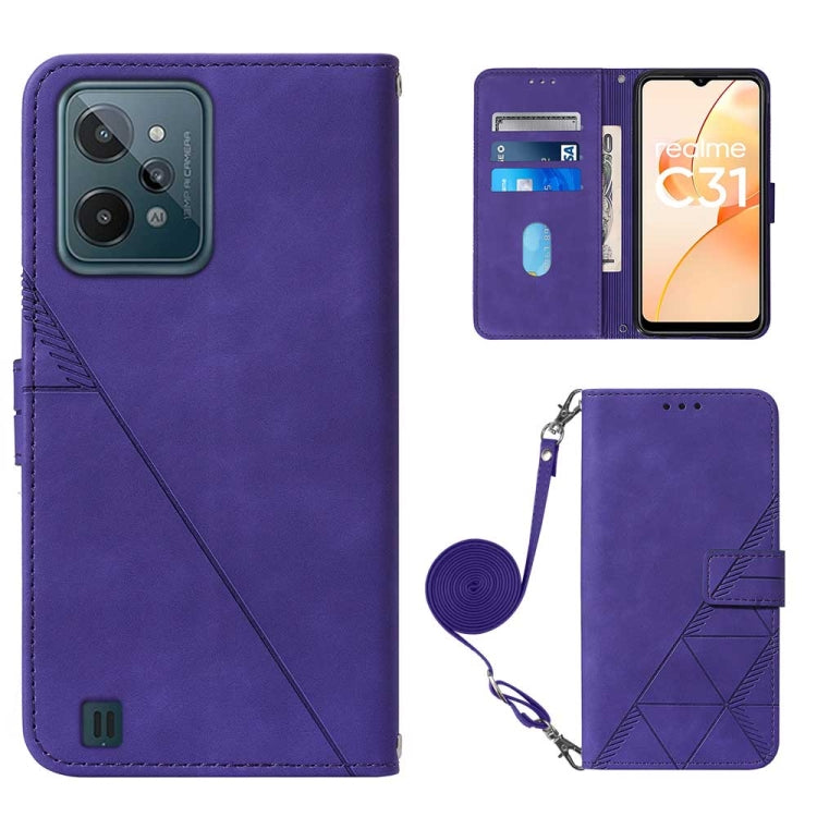 Custodia per cellulare in pelle con flip in rilievo 3D a tracolla, For OnePlus Nord CE 2 5G, For OPPO A57 5G 2022, For Motorola Moto G52, For OPPO Realme C31 4G