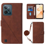 Custodia per cellulare in pelle con flip in rilievo 3D a tracolla, For OnePlus Nord CE 2 5G, For OPPO A57 5G 2022, For Motorola Moto G52, For OPPO Realme C31 4G