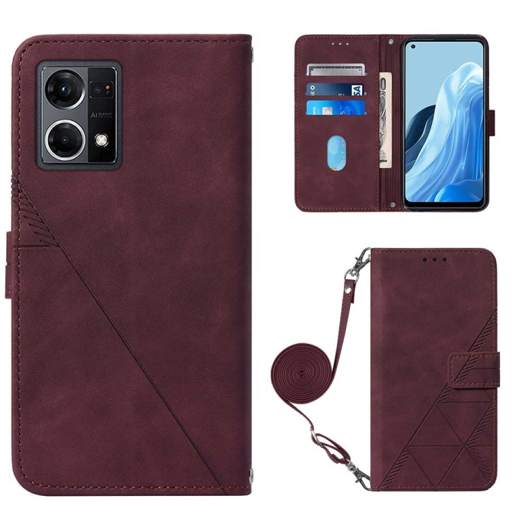 Custodia per cellulare in pelle con flip in rilievo 3D a tracolla, For OPPO Reno7 4G/F21 Pro, For Xiaomi Poco M4 Pro 4G, For Xiaomi Poco X4 Pro 5G, For Sony Xperia 1 IV