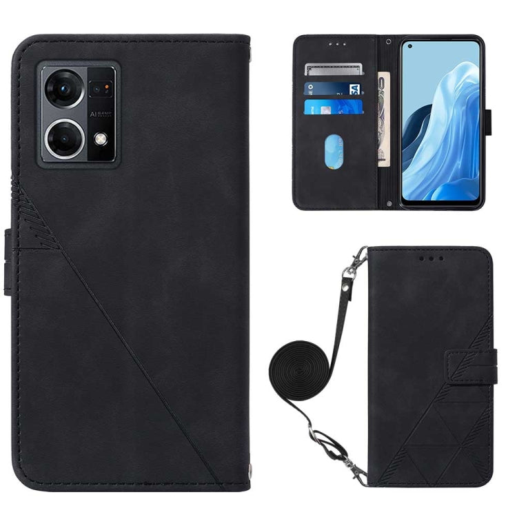 Custodia per cellulare in pelle con flip in rilievo 3D a tracolla, For OPPO Reno7 4G/F21 Pro, For Xiaomi Poco M4 Pro 4G, For Xiaomi Poco X4 Pro 5G, For Sony Xperia 1 IV