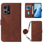 Custodia per cellulare in pelle con flip in rilievo 3D a tracolla, For OPPO Reno7 4G/F21 Pro, For Xiaomi Poco M4 Pro 4G, For Xiaomi Poco X4 Pro 5G, For Sony Xperia 1 IV