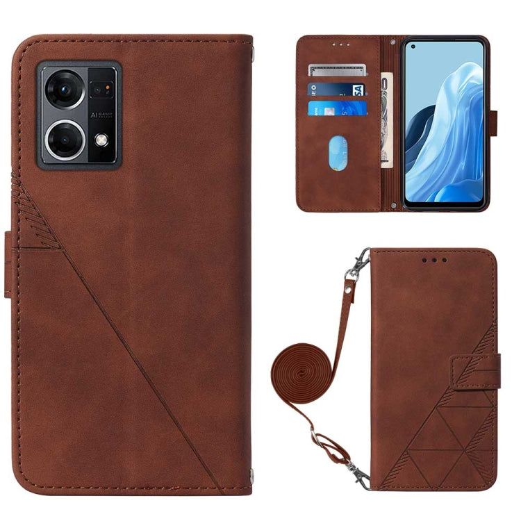 Custodia per cellulare in pelle con flip in rilievo 3D a tracolla, For OPPO Reno7 4G/F21 Pro, For Xiaomi Poco M4 Pro 4G, For Xiaomi Poco X4 Pro 5G, For Sony Xperia 1 IV