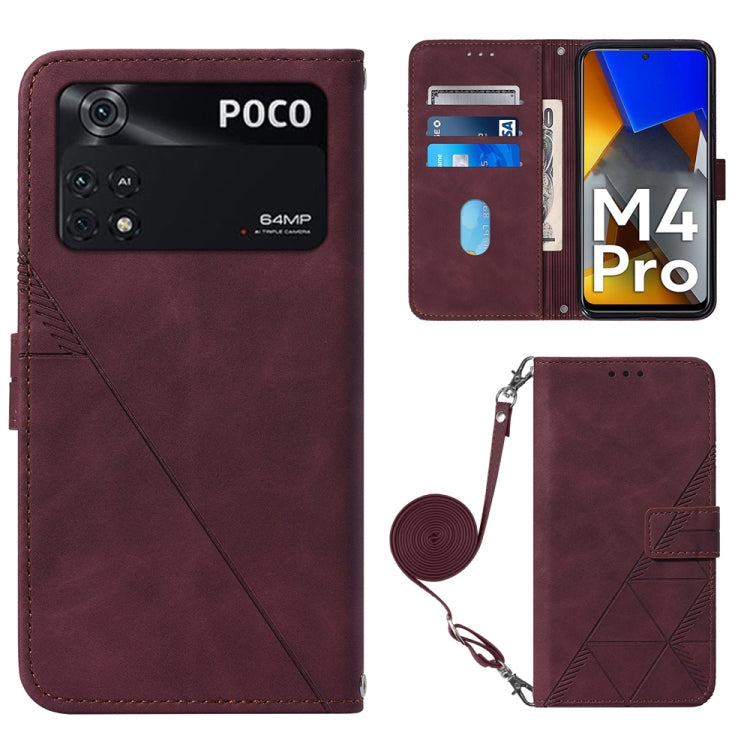 Custodia per cellulare in pelle con flip in rilievo 3D a tracolla, For OPPO Reno7 4G/F21 Pro, For Xiaomi Poco M4 Pro 4G, For Xiaomi Poco X4 Pro 5G, For Sony Xperia 1 IV