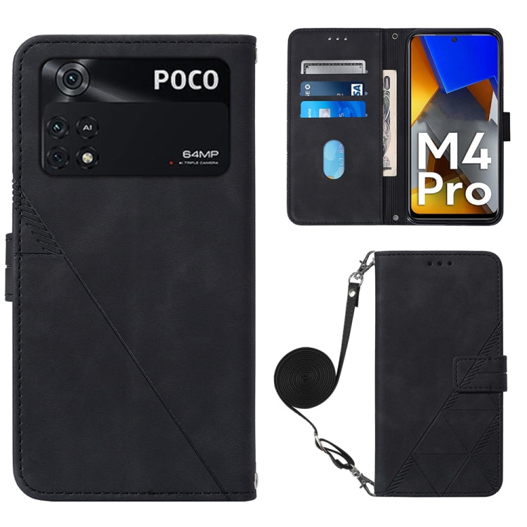 Custodia per cellulare in pelle con flip in rilievo 3D a tracolla, For OPPO Reno7 4G/F21 Pro, For Xiaomi Poco M4 Pro 4G, For Xiaomi Poco X4 Pro 5G, For Sony Xperia 1 IV